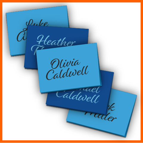 Discount Card Stock DIY Place Cards Table Cards