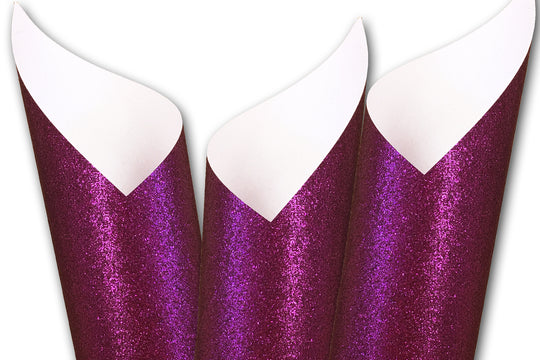Silk Glitter Prosperous Purple  12x12 Card stock