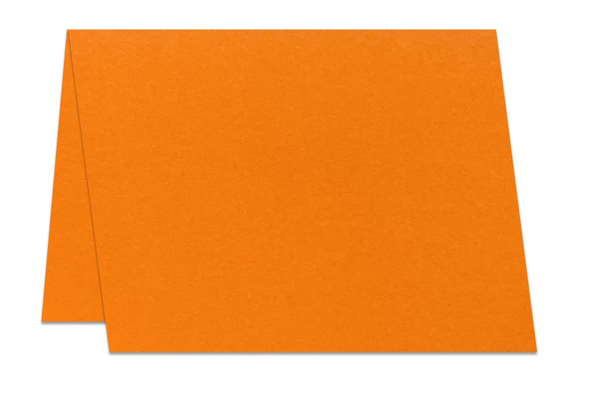 Orange A2 Folded Cards For DIY Greeting Cards