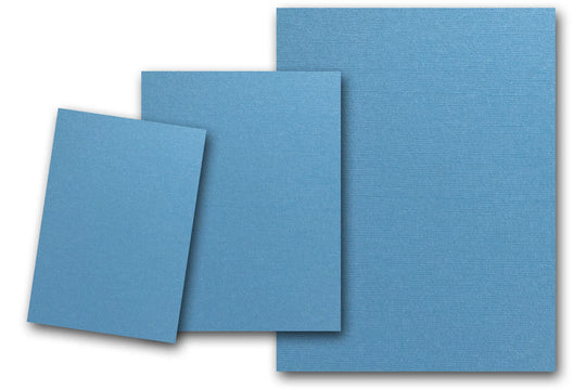 DCS Discount Card Stock: Textured Blue Calico 5x7 Card Stock - 20 Sheets - IMPERFECT