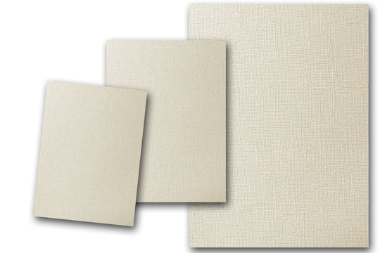 DCS Discount Card Stock: Pearlized Textured 4x6 inch Dove IVORY - 80 pk