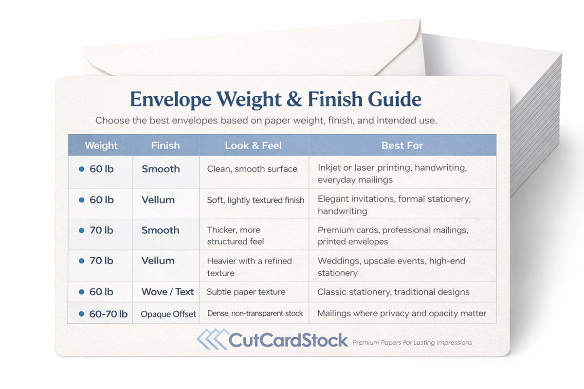 Bulk WHITE or NATURAL A-7 Envelopes - 1000 envelopes