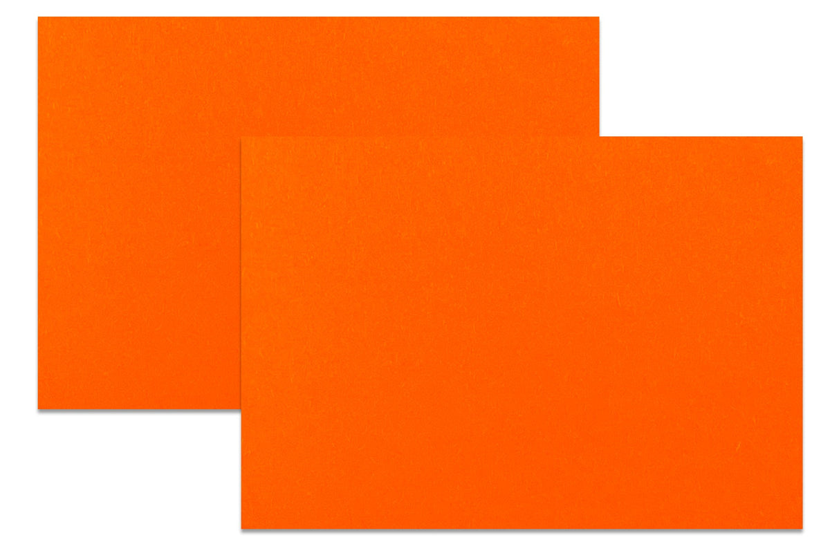 Premium Orange 5x7 Discount Card Stock