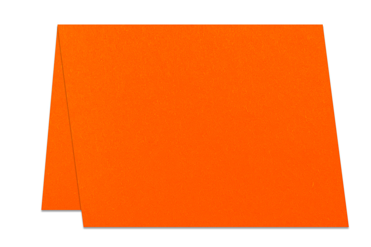 Orange 5x7 Folded Cards For DIY Greeting Cards