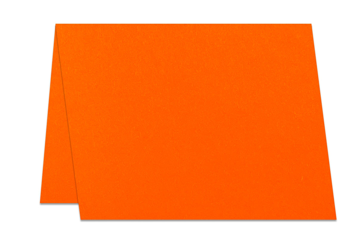 Orange 4x6 Folded Cards For DIY Greeting Cards