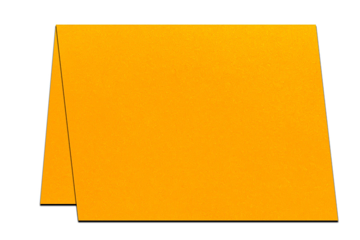 Orange A2 Folded Cards For DIY Greeting Cards