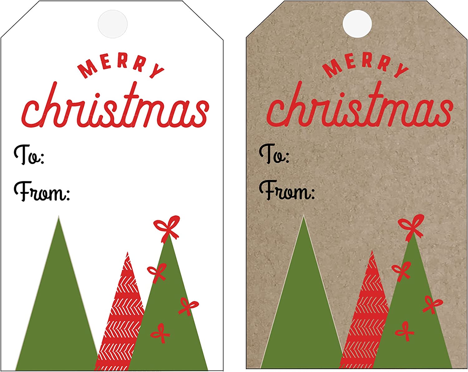 Holiday - Christmas Gift Tags - 50 pack for your Christmas Gifts -  CutCardStock