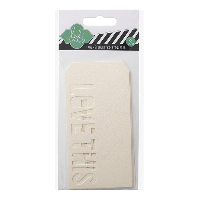 Assorted Heidi Swapp Watercolor and Mixed Media Tags  - 8 pack