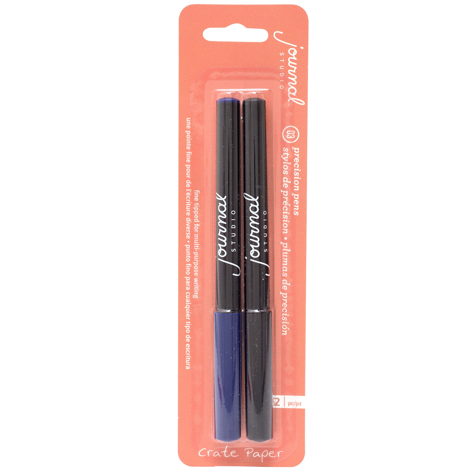 Crate Paper Journal Studio 03 Journaling Pens - 2 pack - Blue and Black