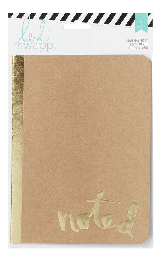 Heidi Swap 5x7 Kraft and Gold Foil bound Journal