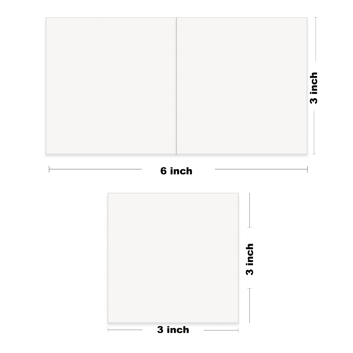 50 Pack Blank White Cards with Envelopes 4x6 Inch Folded Greeting