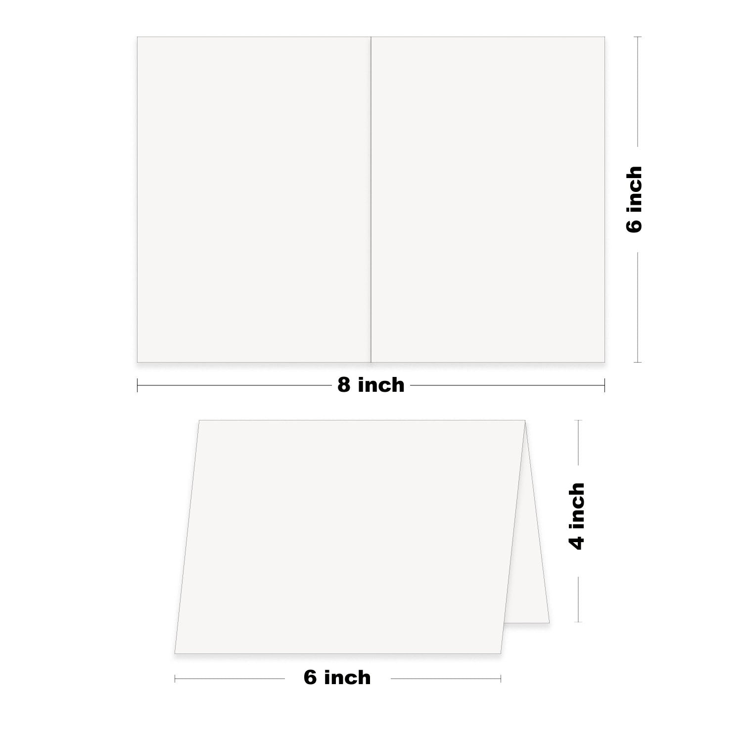 BULK Blank Cougar WHITE 4x6 Folded Discount Card Stock