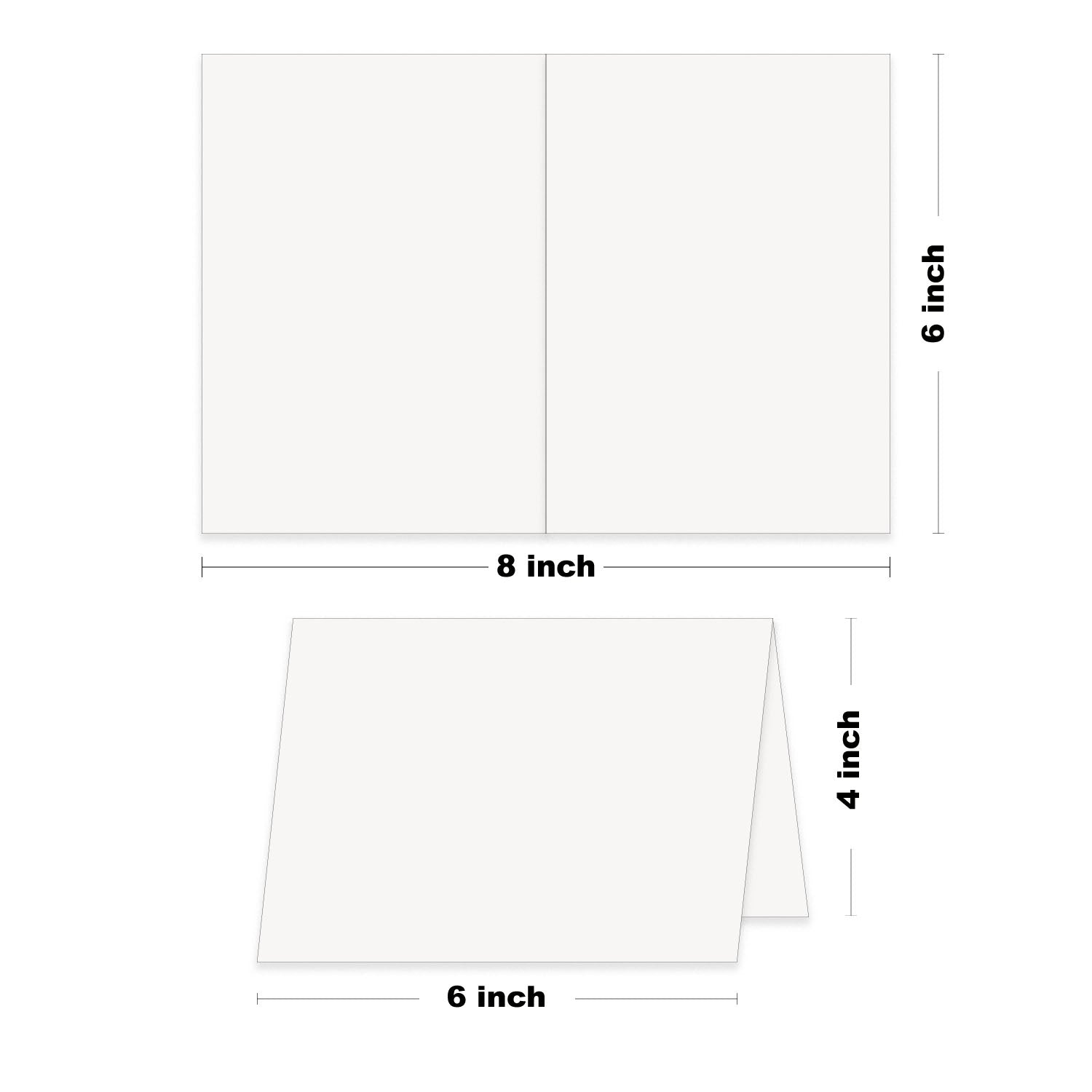 Bulk Blank 4x6 Folded note cards for DIY Invitations and cards -  CutCardStock