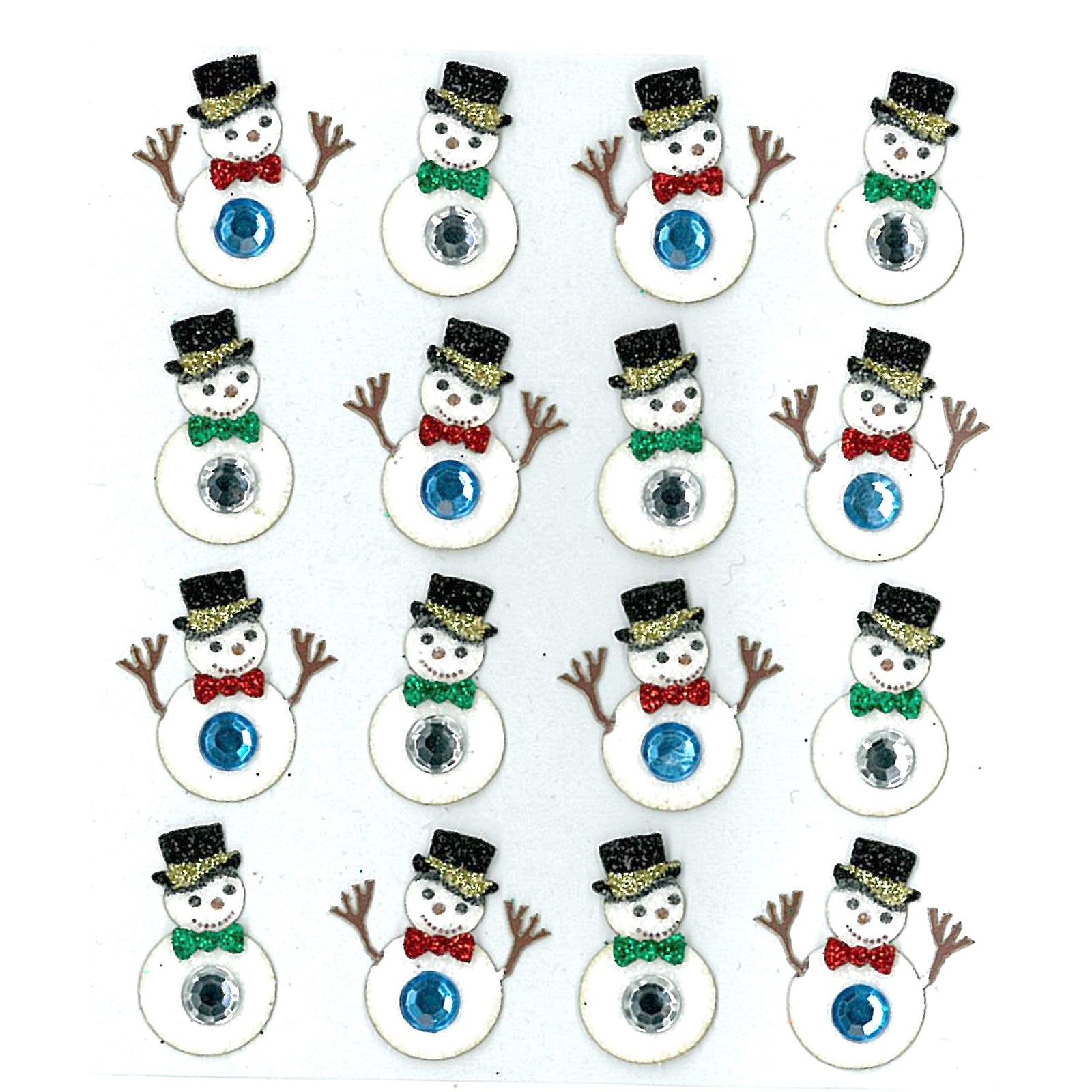 Baker Ross Autocollants Bonhomme de Neige en Mousse (120) - Matériels créatifs pour Enfants et Adultes