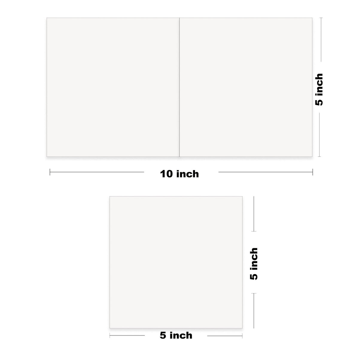 Hamilco Card Stock Blank Note Cards with Envelopes Flat 5 x 7 Cream –