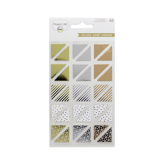 Project Life Metallic Photo Corners - 60 pack