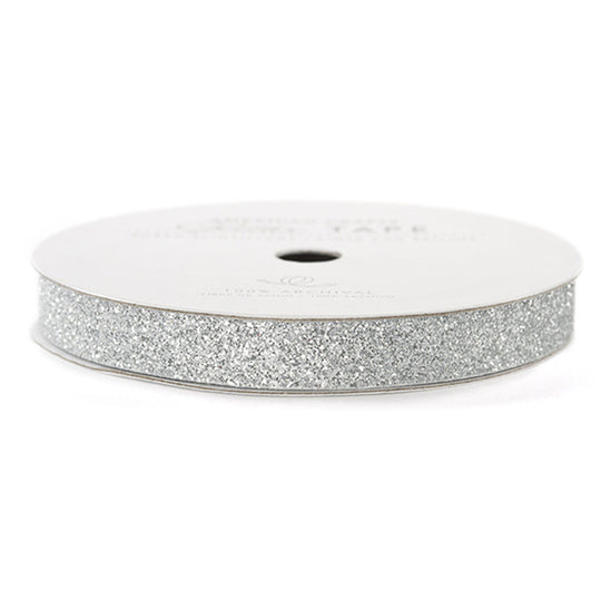 Holiday Colors Glitter Tape - 3/8 inch - 3 yards: Green, Gold, Silver or White