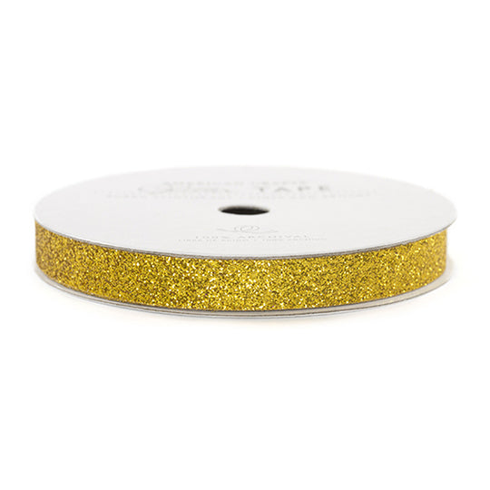 Holiday Colors Glitter Tape - 3/8 inch - 3 yards: Green, Gold, Silver or White