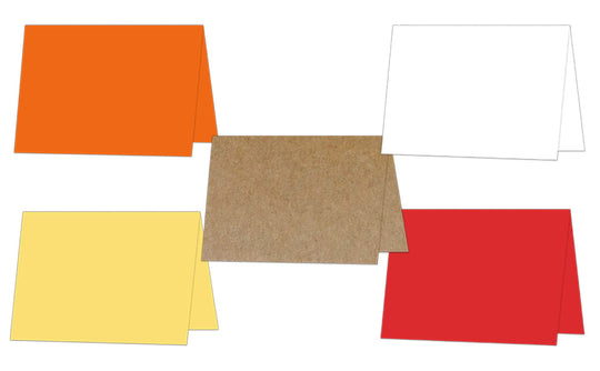 DCS Blank Assorted 5x7 Folded Discount Card Stock + Envelopes - 50 pack