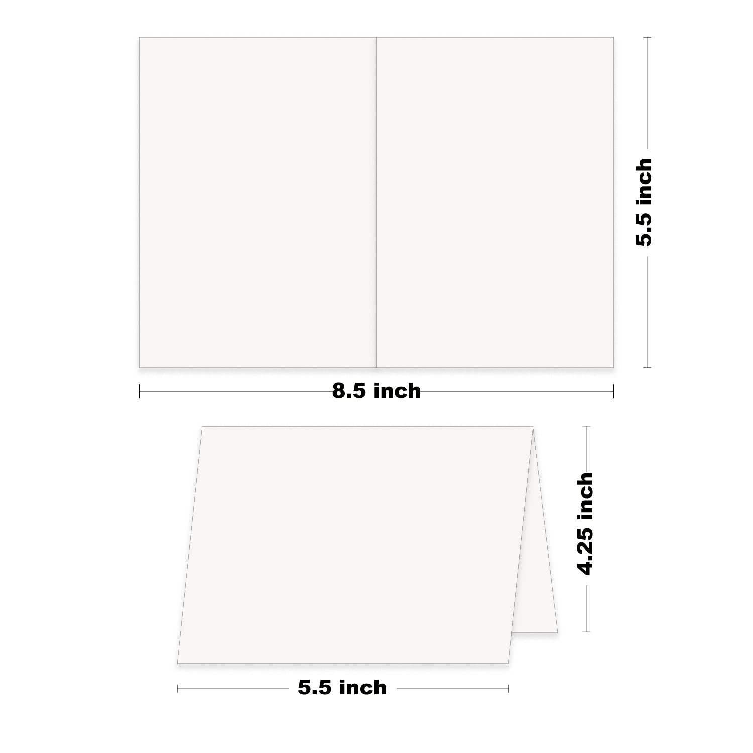 8.5″ X 11″ Scored Foldover Cards White - Bulk and Wholesale - Fine Cardstock