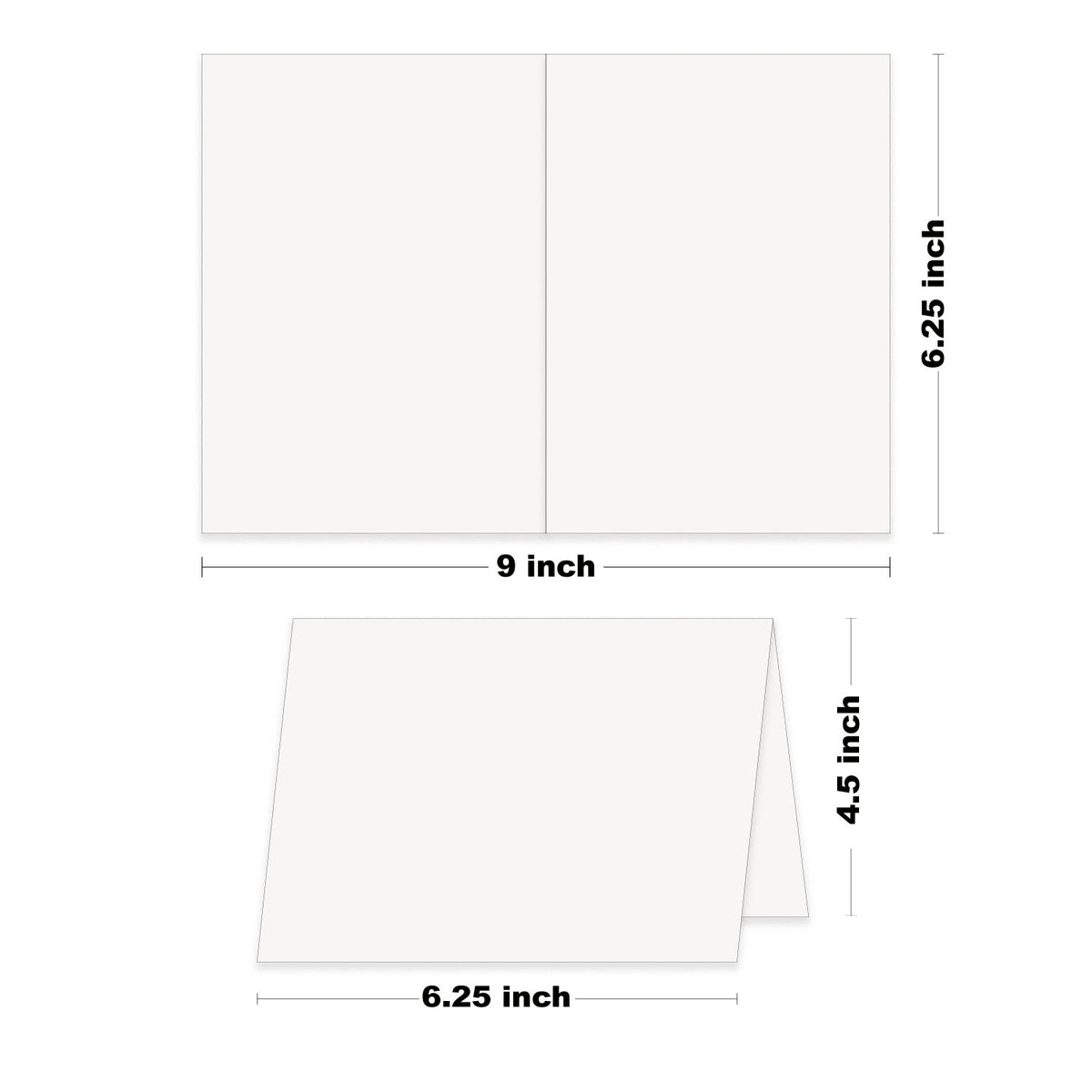 BULK Blank Cougar WHITE A6 Folded Discount Card Stock