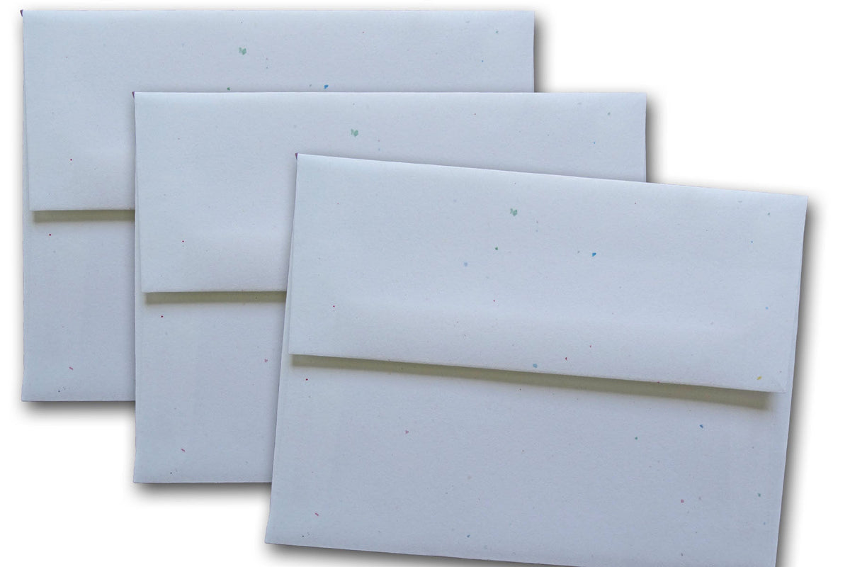 Confetti White Envelopes