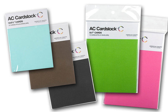 AC Folded Discount Card Stock - Blank Folded Cards - 12 pk
