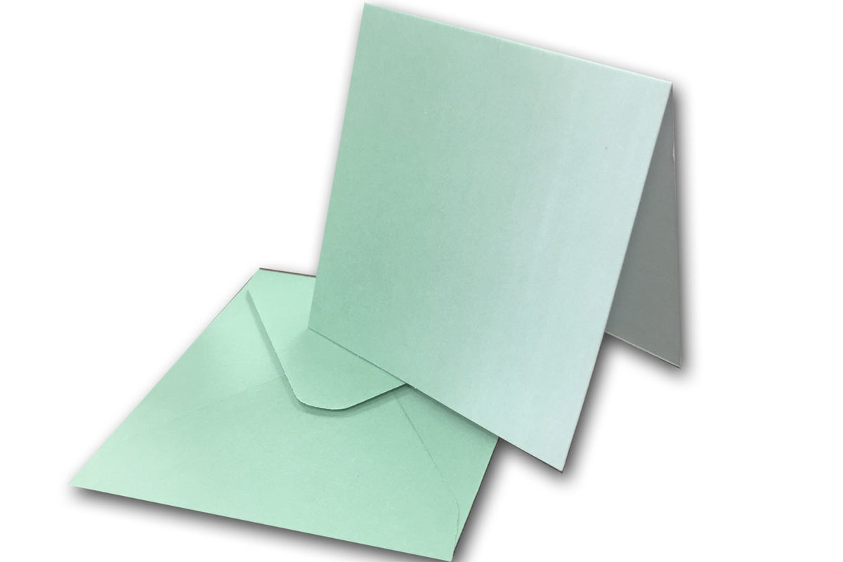 Mint green Mini Cards and mini Envelopes