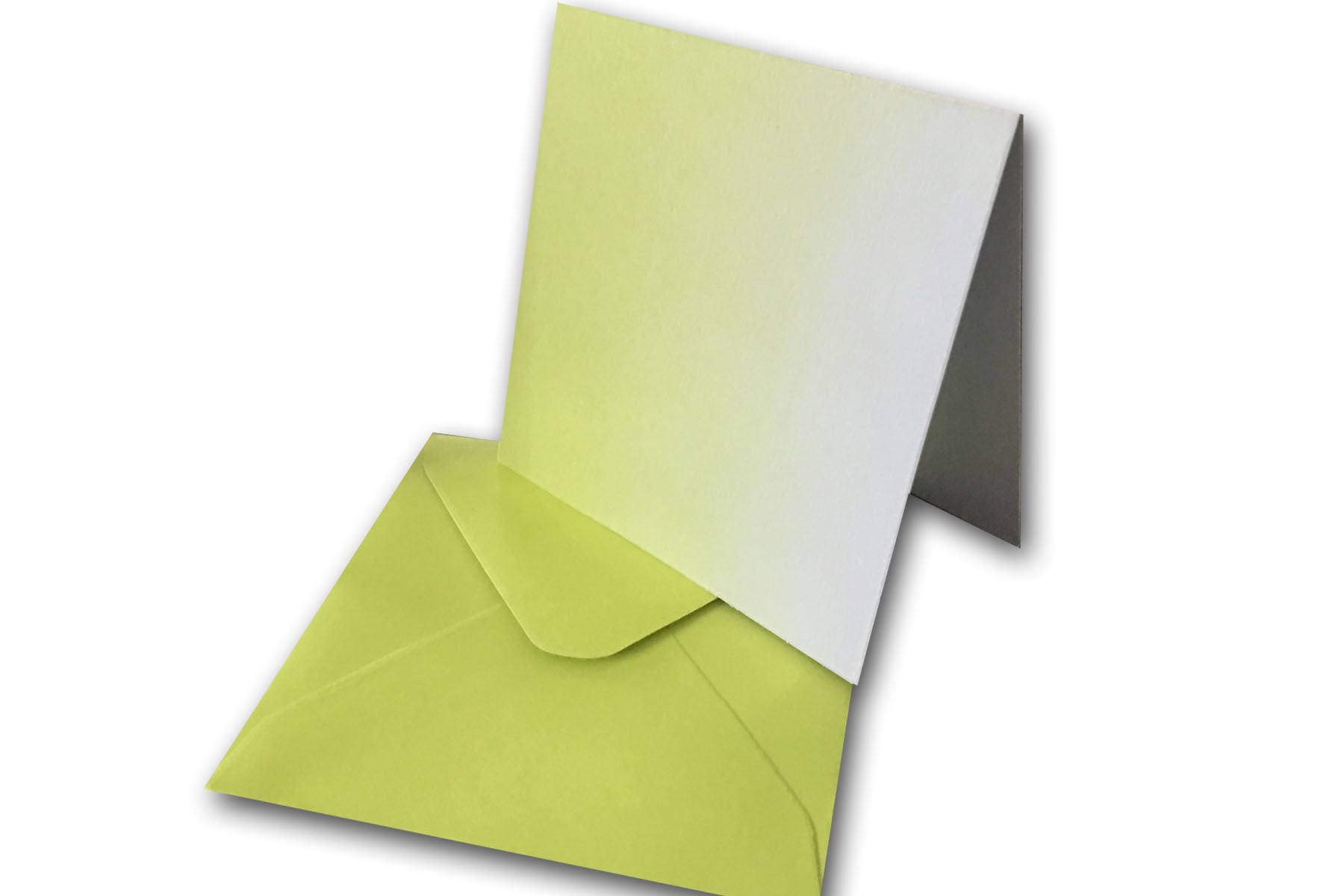 American Crafts Mini Cards & Envelopes 3x3 10/Pkg-Lime