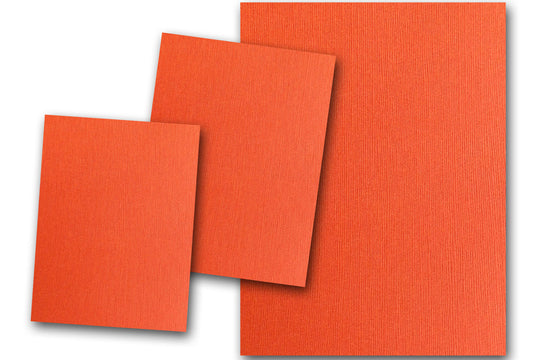 DCS Discount Card Stock: Canvas Textured ADOBO Orange