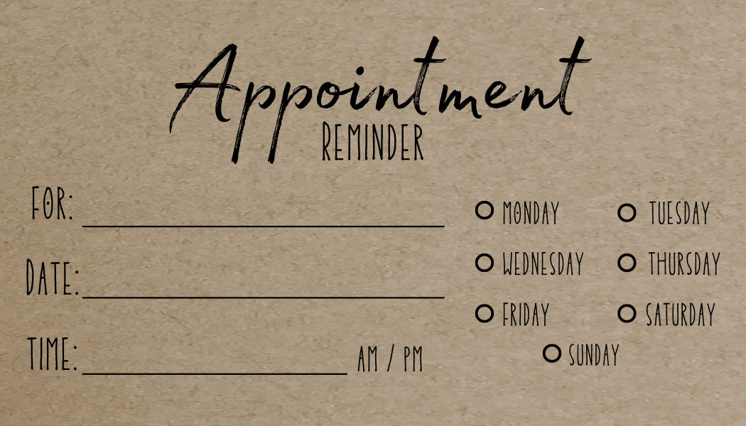 Next Appointment Cards Templates Free Printable Next Appointment Cards Templates Free Printable