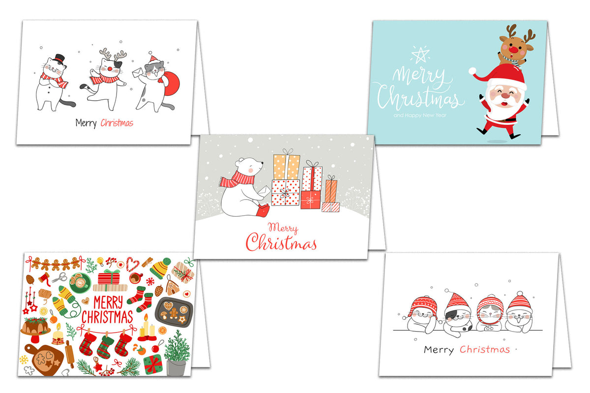 Holiday 5x7 Christmas Cards on discount Card Stock - 25 pack