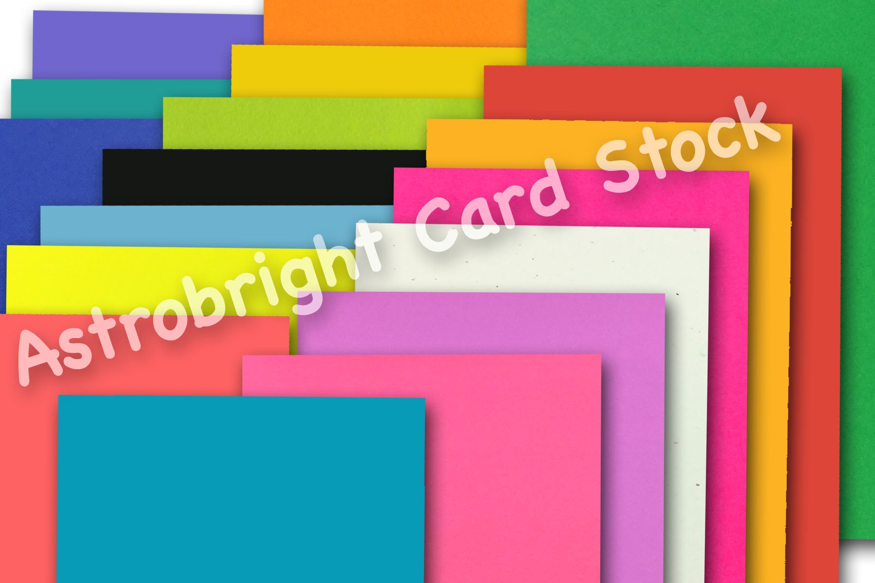 Astrobrights Letters and Numbers Cardstock Die-Cuts, 2 x 10, 65 lb., 144  shapes, Combo Pack (2pack) 