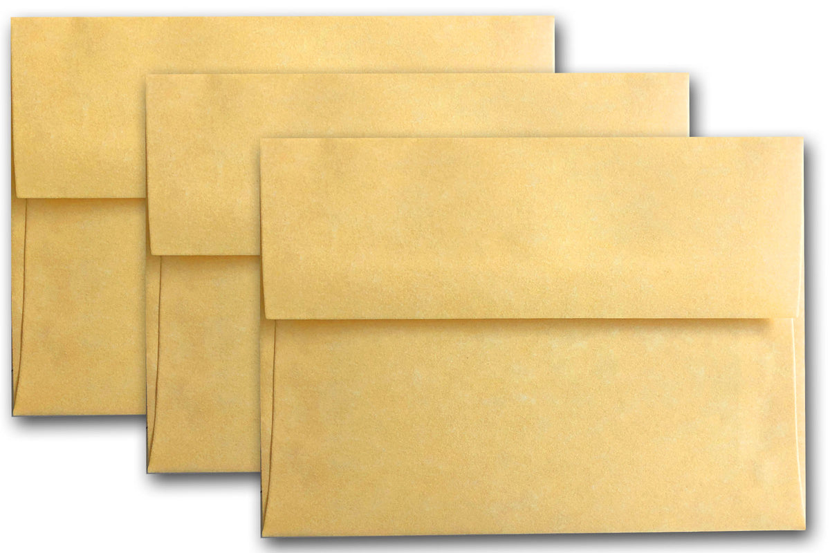 Old World Parchment 5x7 Ancient Gold Discount Envelopes