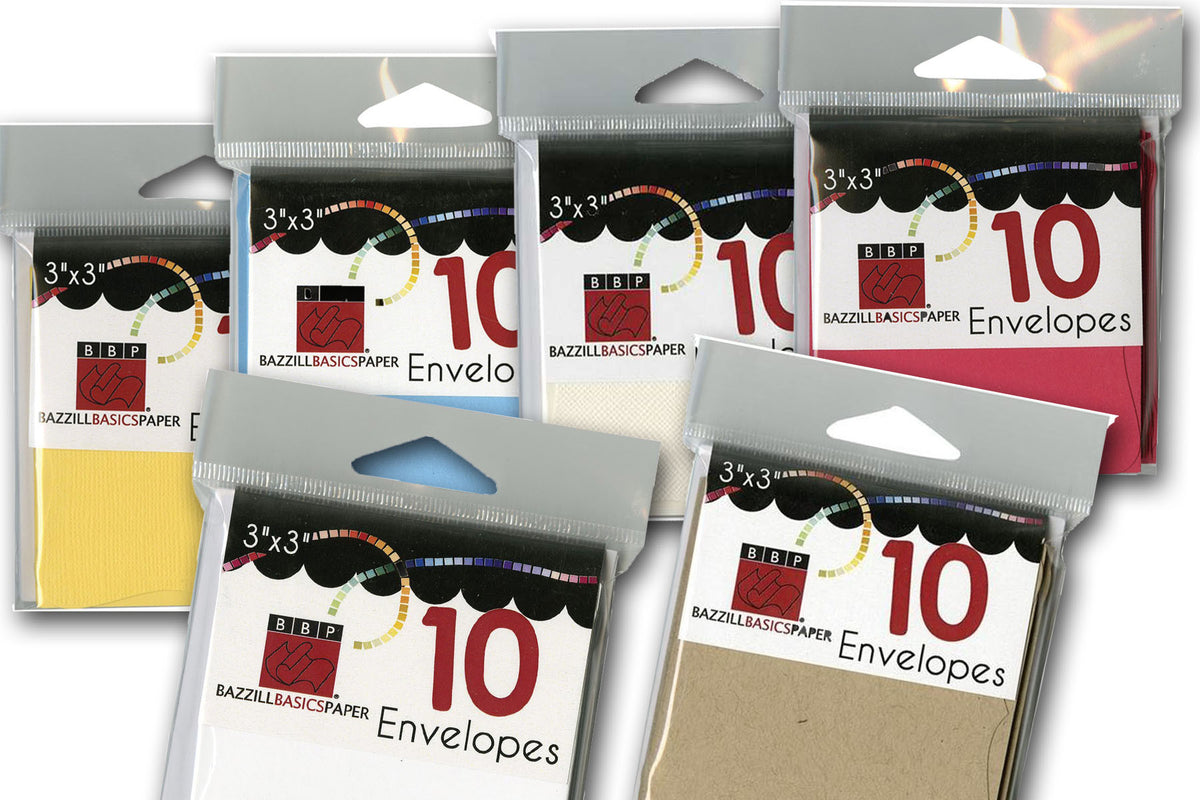3x3 gift cards and envelopes