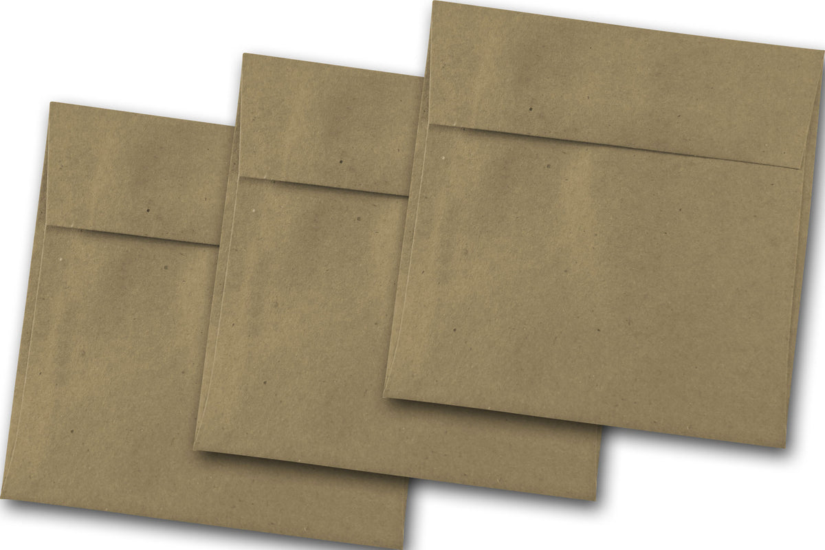 Brown Bag 5 inch square envelopes