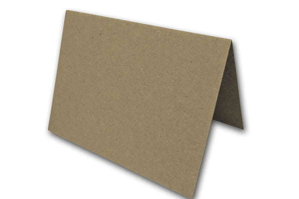 Blank Kraft A7 folded cards