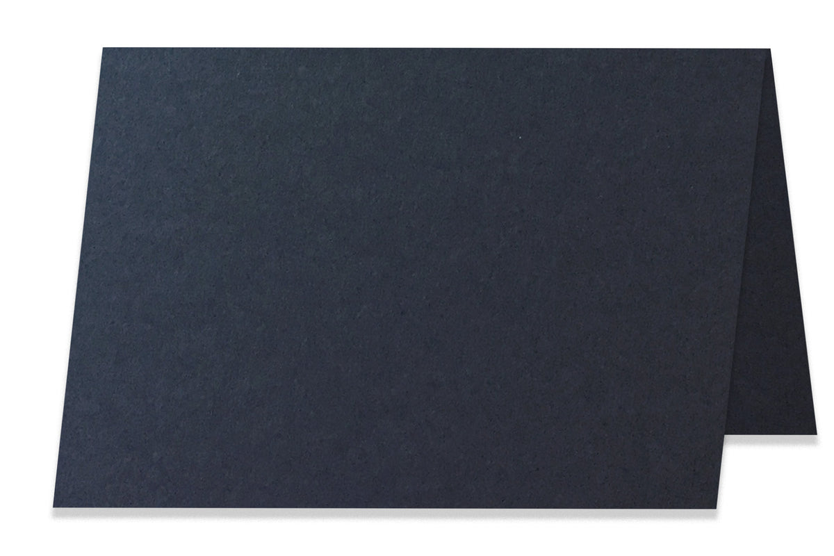 Blank A2 Folded Black Discount Card Stock 