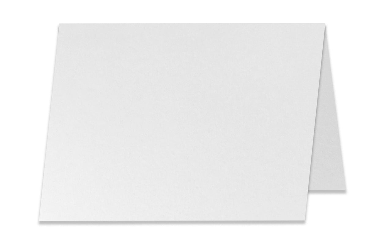 Blank A2 Folded White Discount Card Stock 