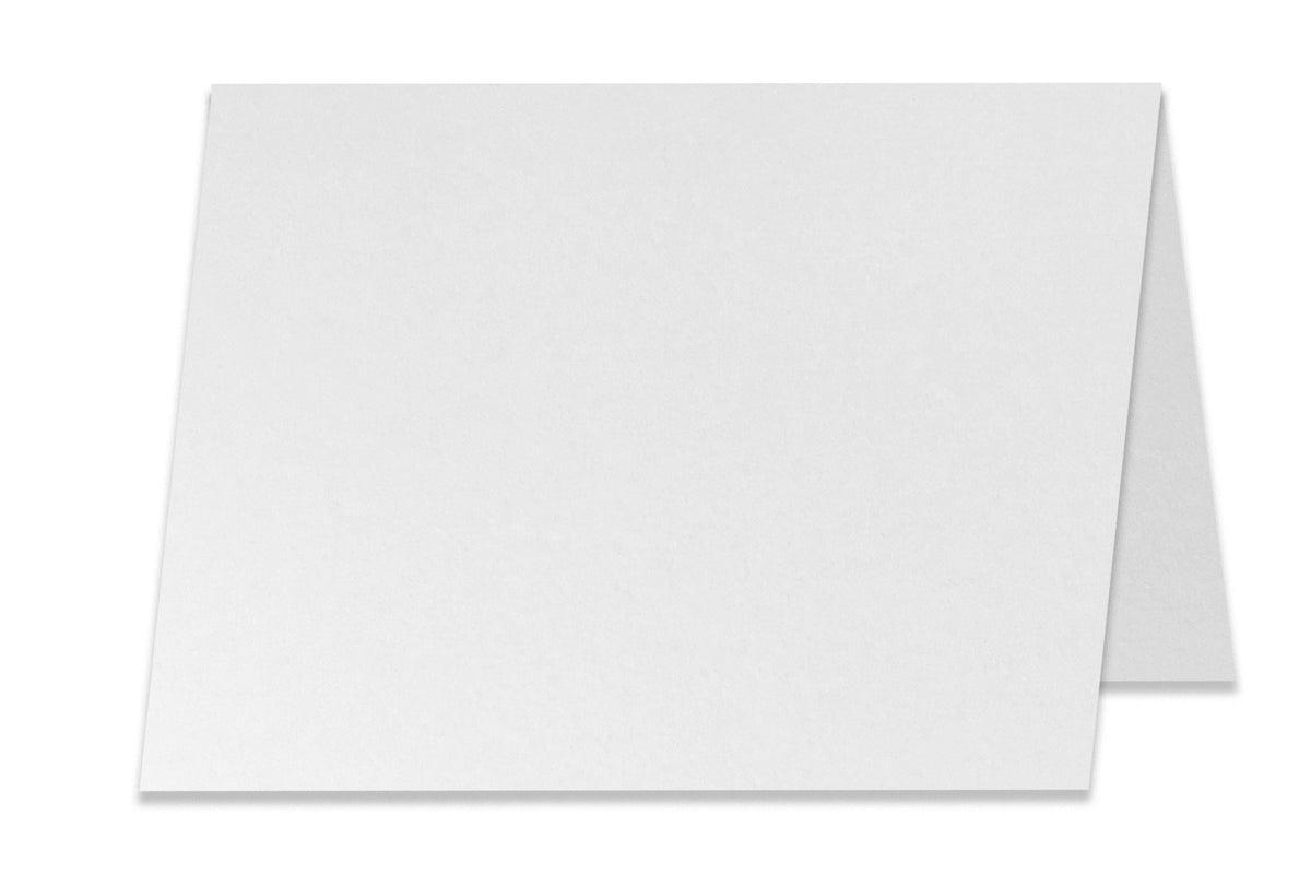 Blank 4x6 Folded White Discount Card Stock 
