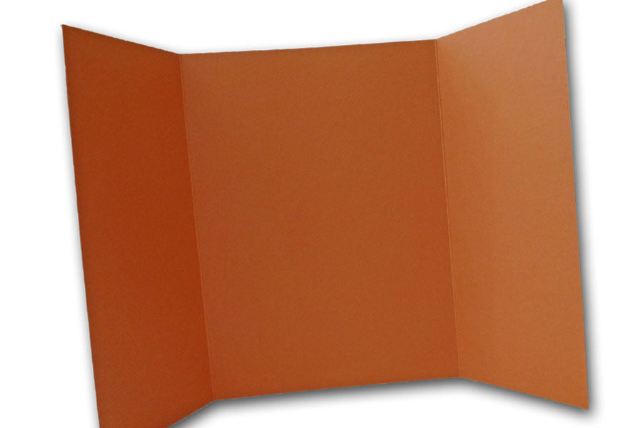 Dark Orange 5x7 Discount Card Stock DIY Gatefold Invitations
