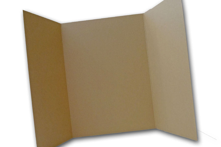  Light Brown 5x7 Discount Card Stock DIY Gatefold Invitations