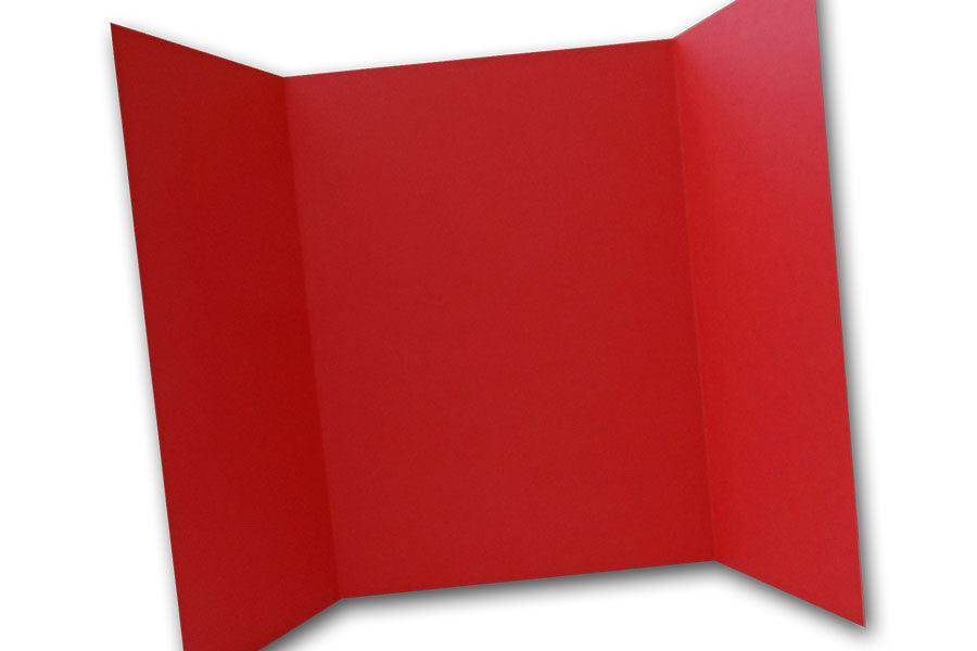 Red 5x7 Discount Card Stock DIY Gatefold Invitations