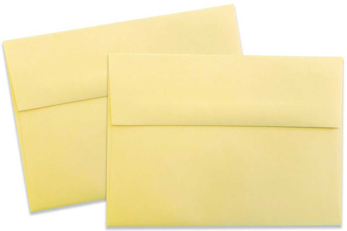 Basic Light Yellow A7  Discount Envelopes for 5x7 DIY Cards and Invitations