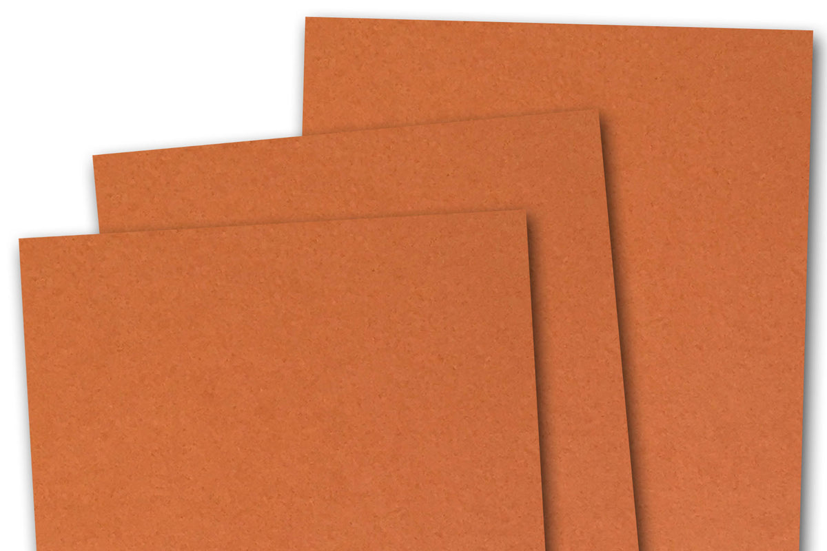 Dark Orange 3x5 inch Discount Card Stock