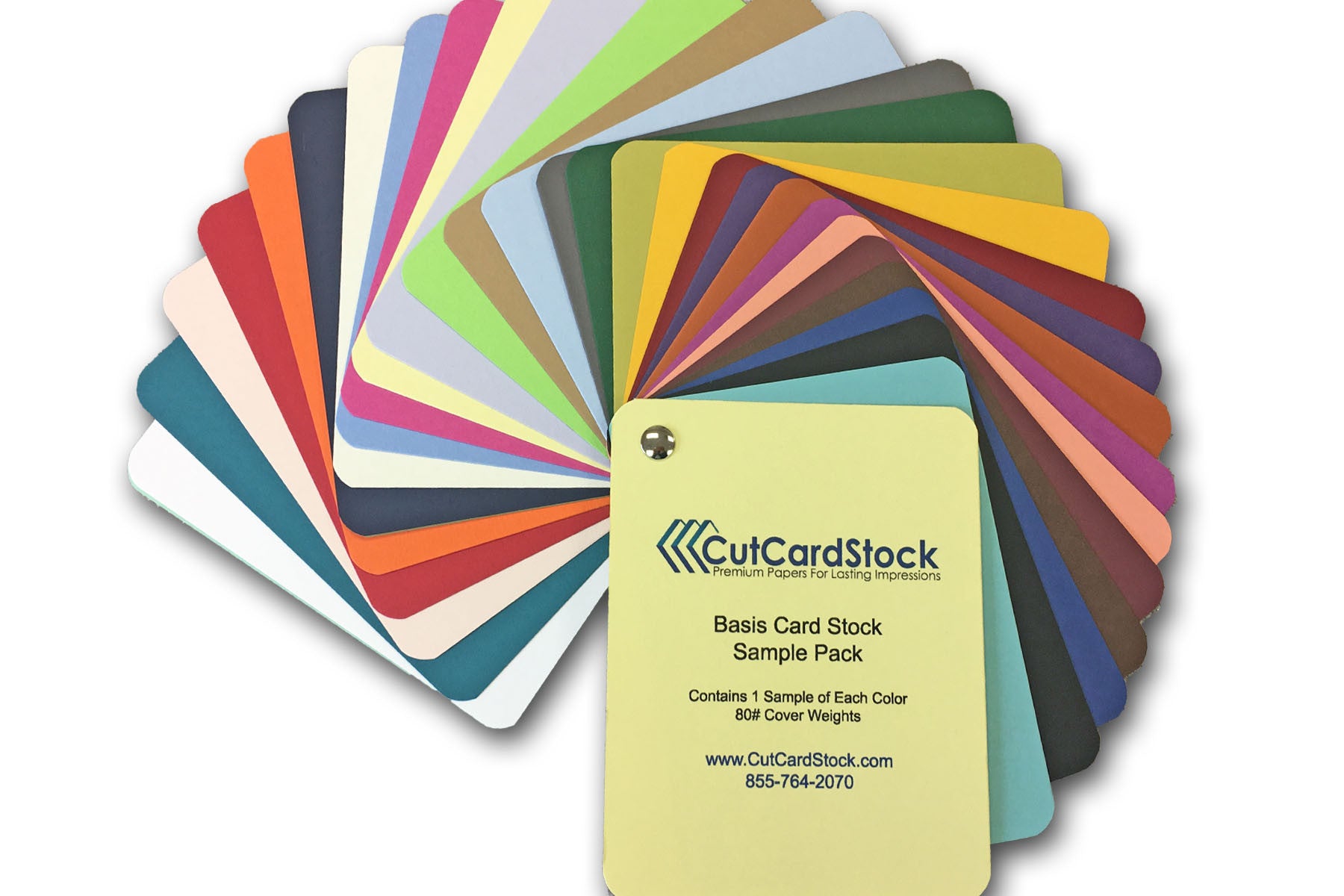 Ampad Primary Cardstock 8.5 x 11 50 Sheets Red Blue Green Yellow 65 lb  -New