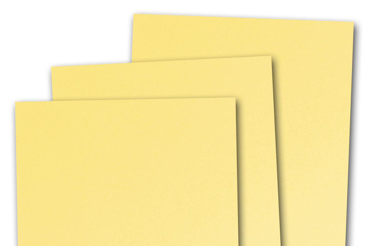 Light Yellow 3x5 inch Discount Card Stock