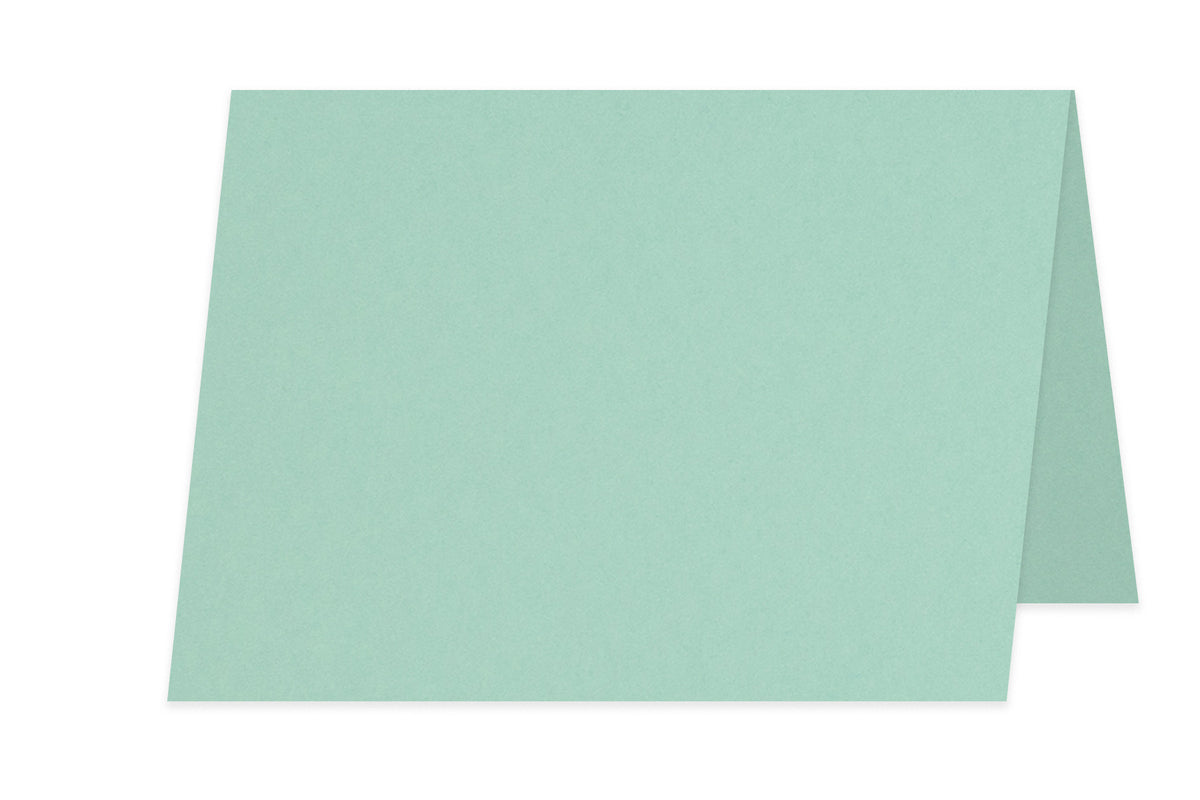 Blank A6 Folded Discount Card Stock - Pale Blue
