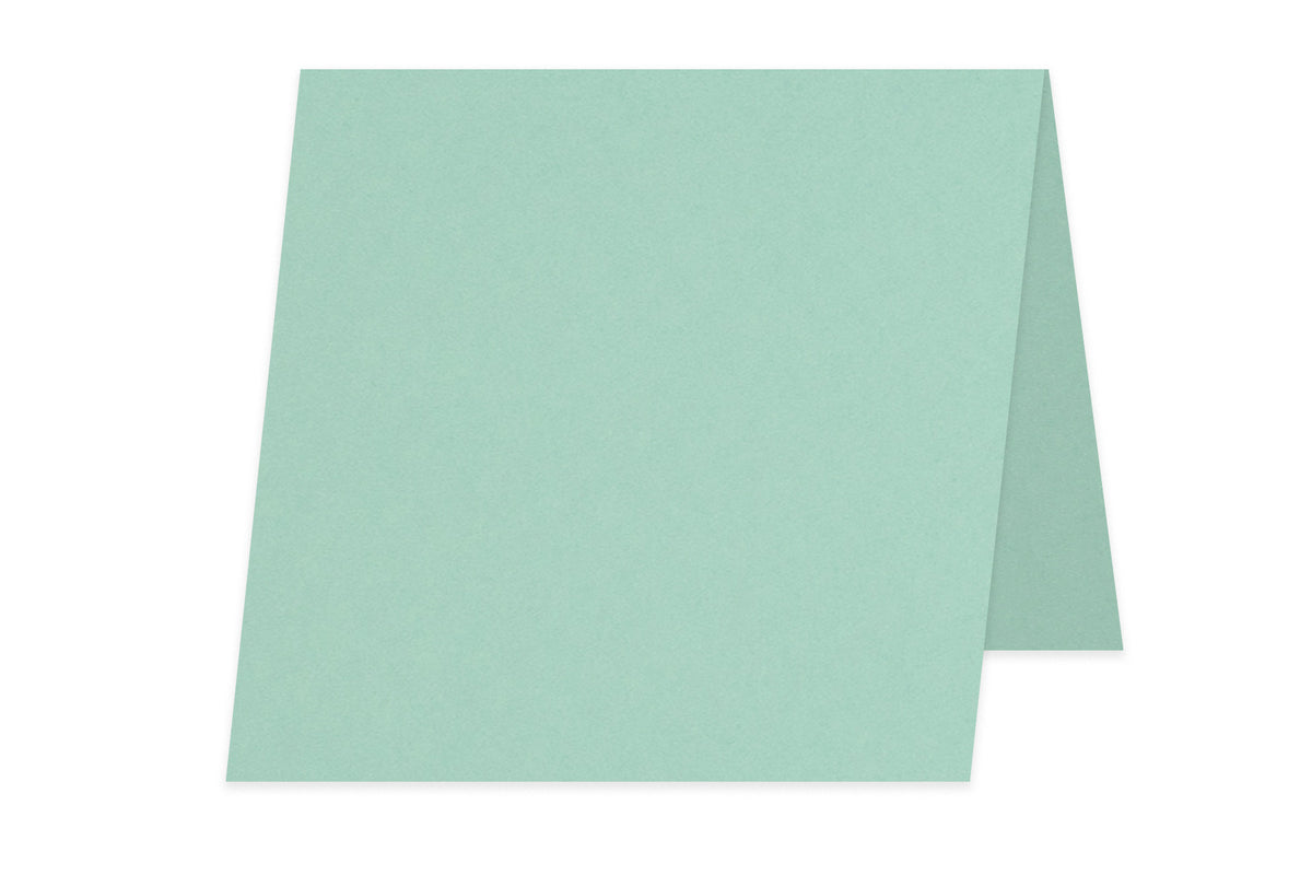 Blank 5x5 Folded Discount Card Stock - Pale Blue