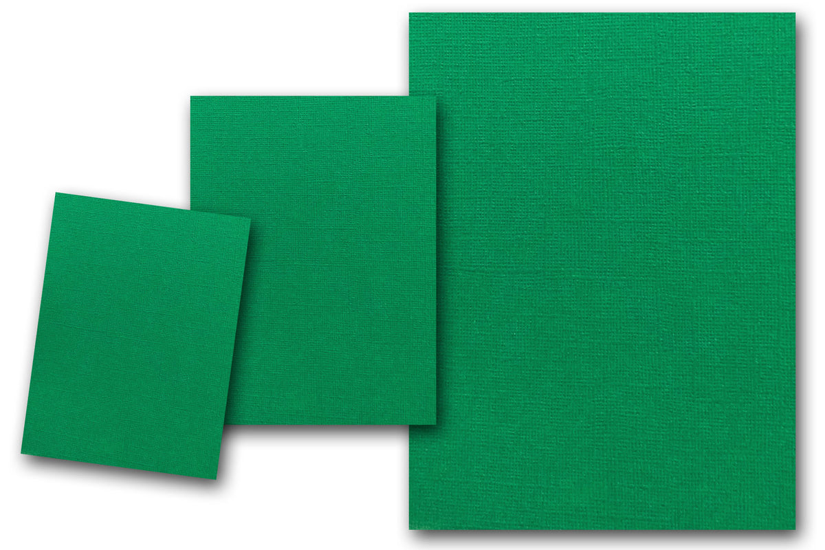 DCS Discount Card Stock: Canvas Textured Bonsai Green - 8.5x11 inch